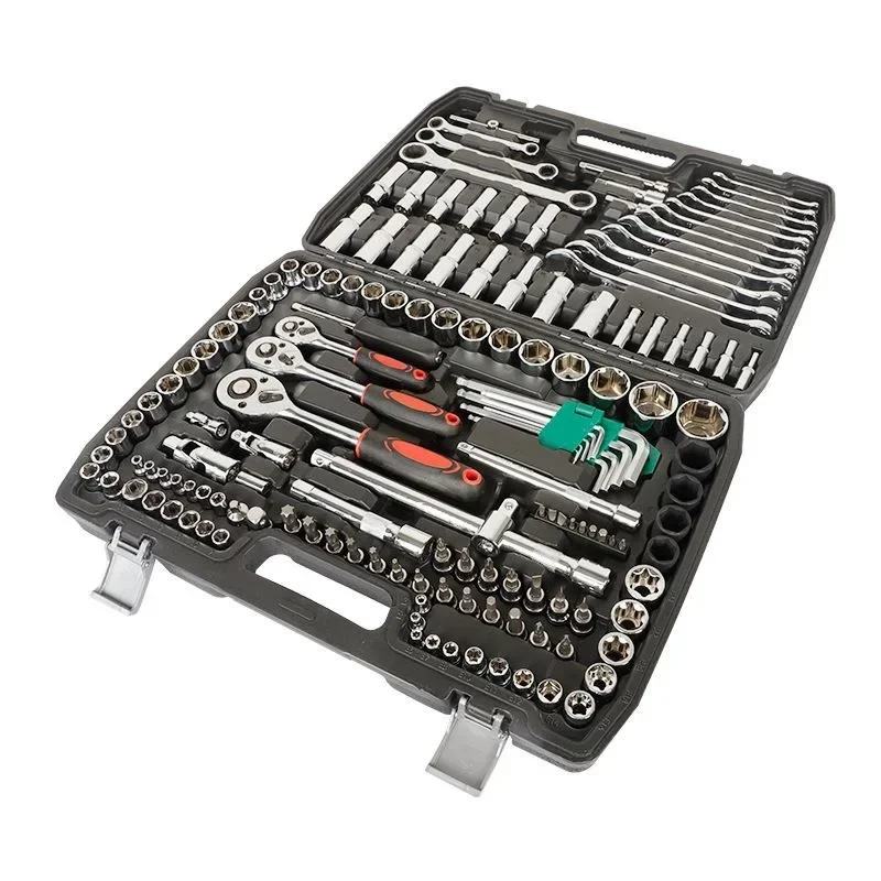 151-Piece Auto Repair Tool Set, Ratchet Wrench and Socket Combination, Professional Grade,Goods in stock