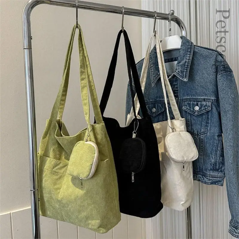 Shoulder Bags For Women Nylon Large Capacity Soft Travel Tote Bag Fashion Casual Ladies Crossbody Bag Green