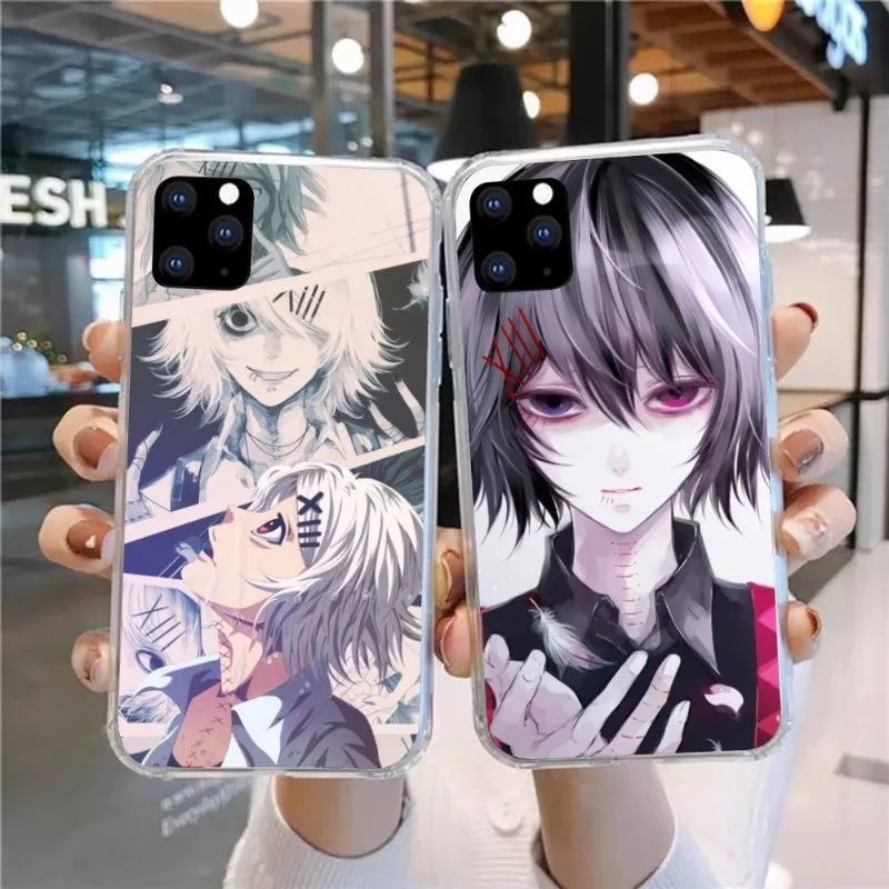 Tokyo Ghoul Juuzou Mobile Phone Case for Huawei P50 P40 P30 Pro Mate 40 30 Pro Nova 8 8i Y7P Honor Clear Phone Cover Funda