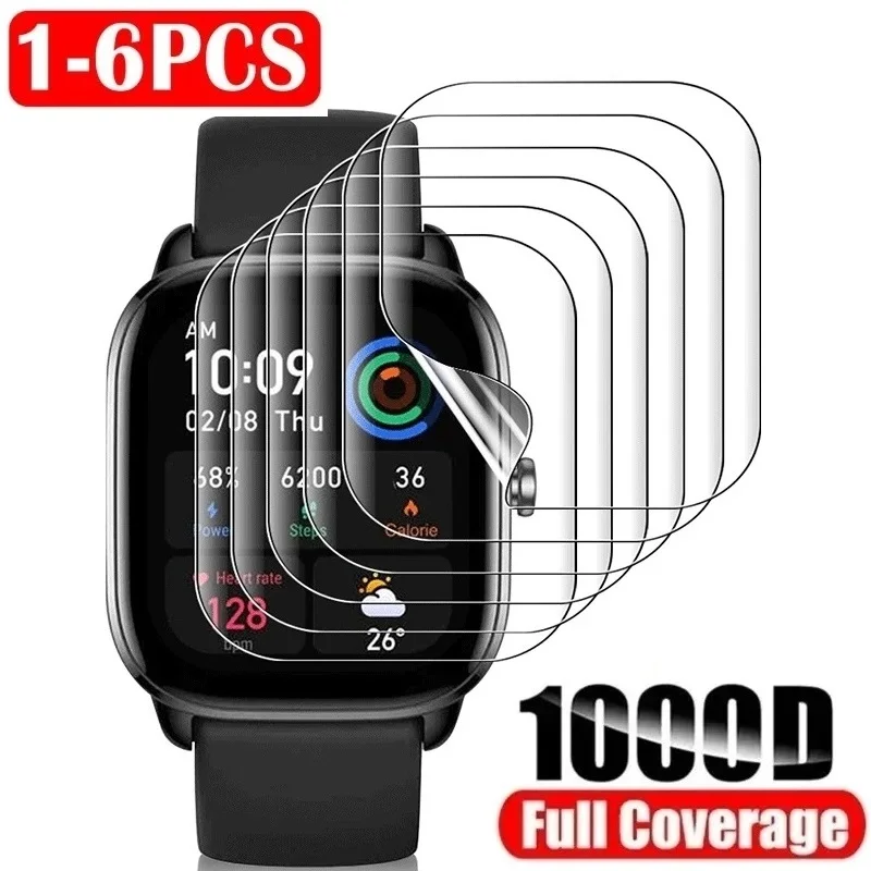 

for Amazfit GTS 4 Mini GTS 3 2 Mini 2e Amafit Bip 5 3 Pro Bip S Lite Amazfit Bip U Pro Screen Protector Hydrogel Film Foil