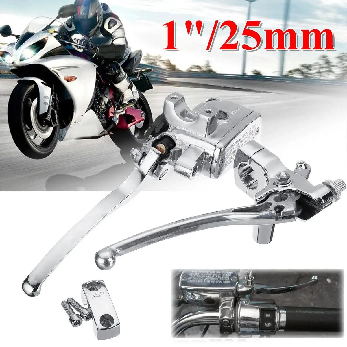 

1inch 25mm Motorcycle Handlebar Hydraulic Brake Clutch Lever Master Cylinder Universal