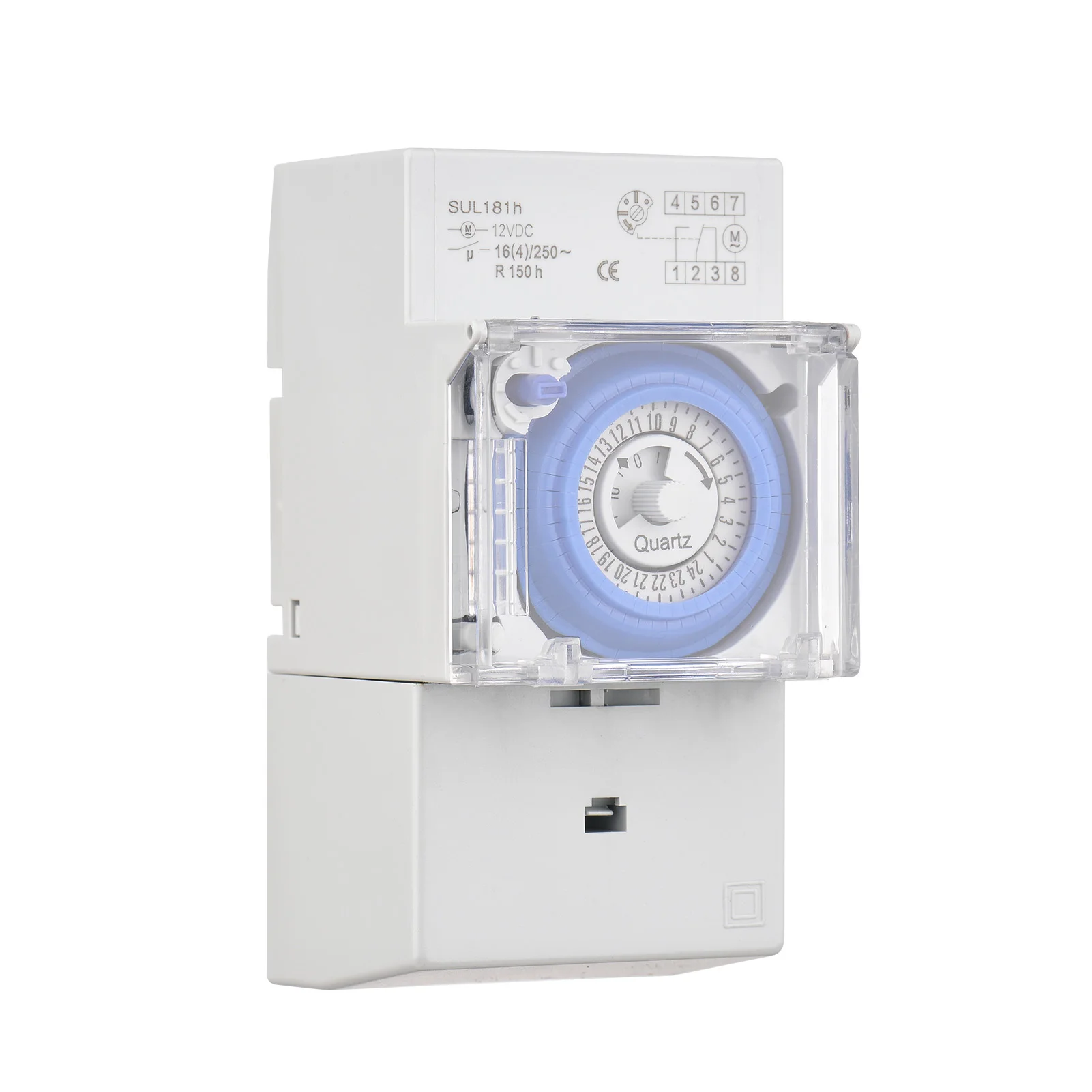 Mechanical 24 Hours Timer Switch AC 220-240V 15 Minutes Interval 96 Times ON/ OFF Programmable Electrical Timer DIN Rail