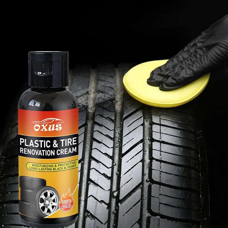 Tire Shine & Retread Wax - Durable Anti-Aging Gloss Enhancer for Car Tires, Blackening Care Agent