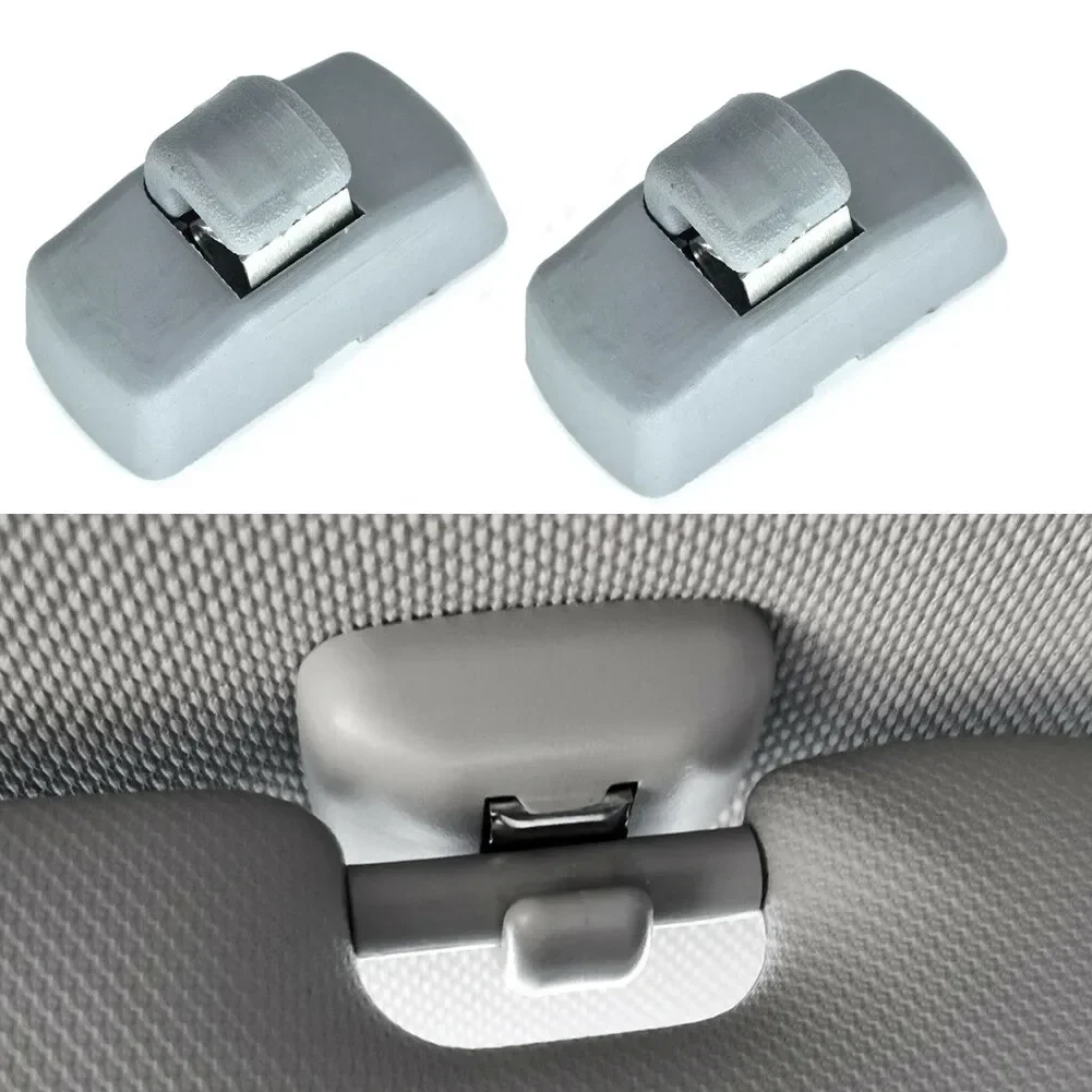 2Pcs Sun Visor Clip Hook Holder 3B0857561B For Skoda Fabia 6Y Octavia 1Z Superb B5 Plastic Car Accessories Fastener