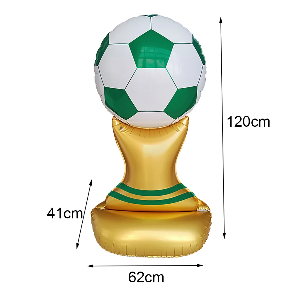 Fußball Thema Folienballon Fußball Turnschuhe Trophäe Fußballplatz Folienballons Jungen Geburtstagsfeier Babyparty Dekoration Zubehör – Detail 7