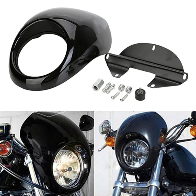 Обтекатель фар мотоцикла Cafe Racer 6 дюймов, крышка лобового стекла для 883 XL 1200