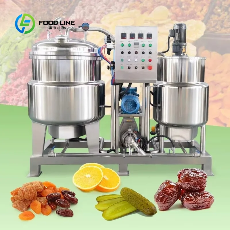 Dipping Concentration Sugar Pot Vacuum Candied Fruit Soaking Equipment Impregnation Immersing Tank FL Customized Wholesale