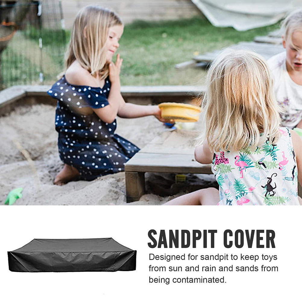 

1pc Waterproof Cover Sandbox Protector Oxford Cloth Dustproof Weatherproof Sun Protection Foldable Pool Cover For Garden