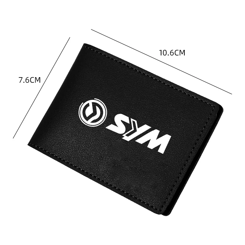 Motorcycle Driver's license Cover Holder ID Credit Card Wallet Suede For SYM Joymax Z 125 200 250 300 GTS 250i 300i T3 Maxsym