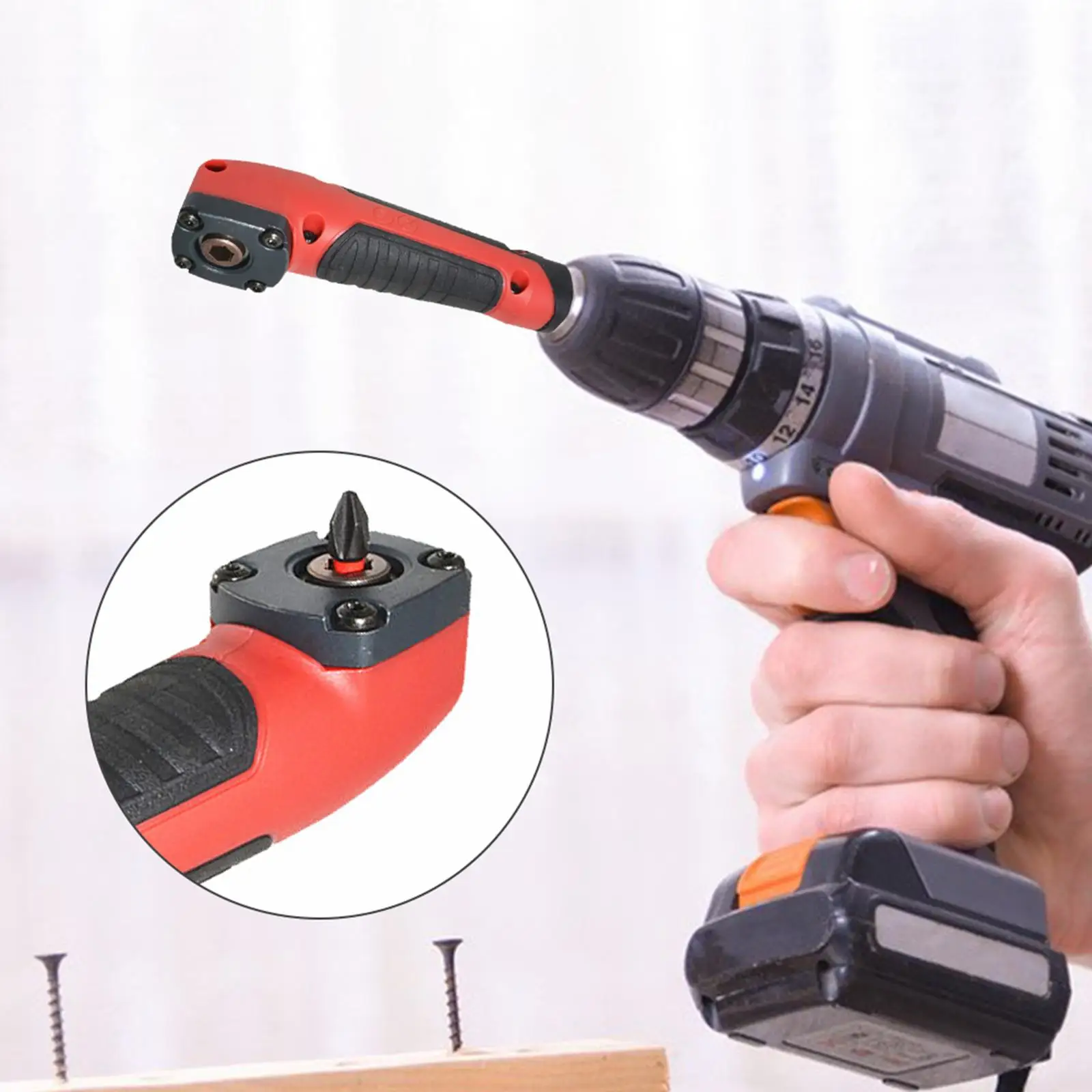 

Adapter Screwdriver Electric Drill Corner Device for Furniture Repair