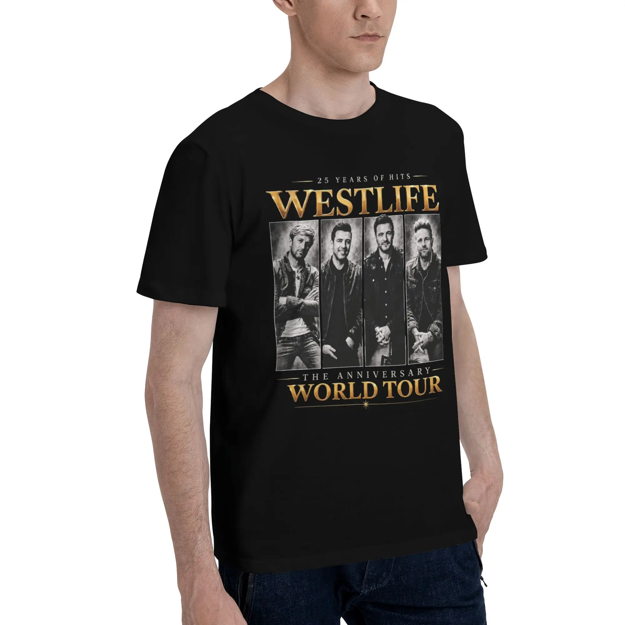 Westlife 25th Anniversary Tour 2026 Outfit Men Women T Shirt Pure Cotton Tee Printed  T-shirt Clothing