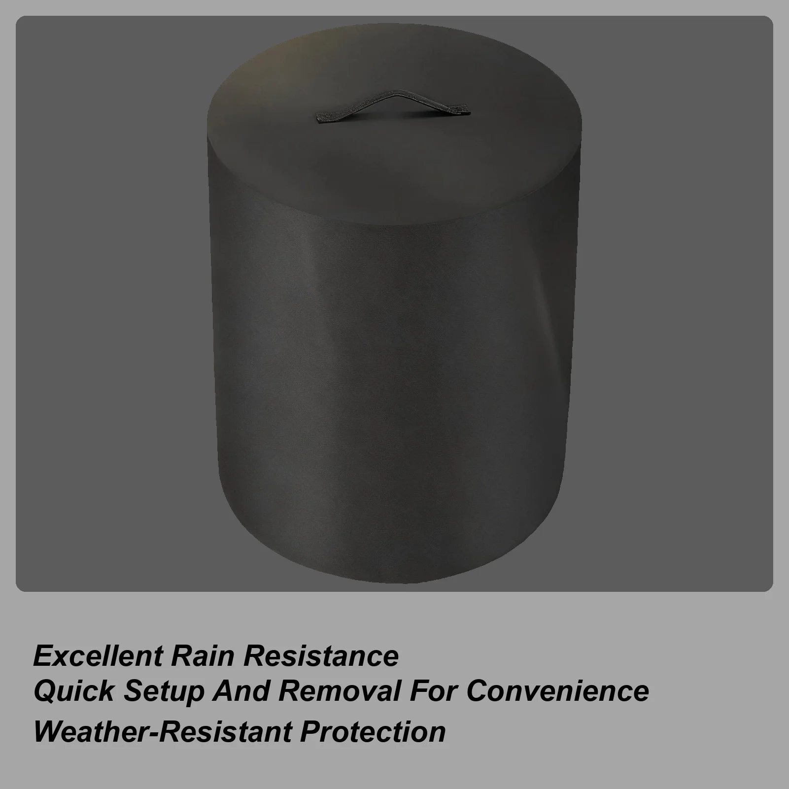 Outdoor Heater Cover Waterproof Windproof Round Patio Fire Pit Covers For Yards Porches Gardens Lawn Party Indoor