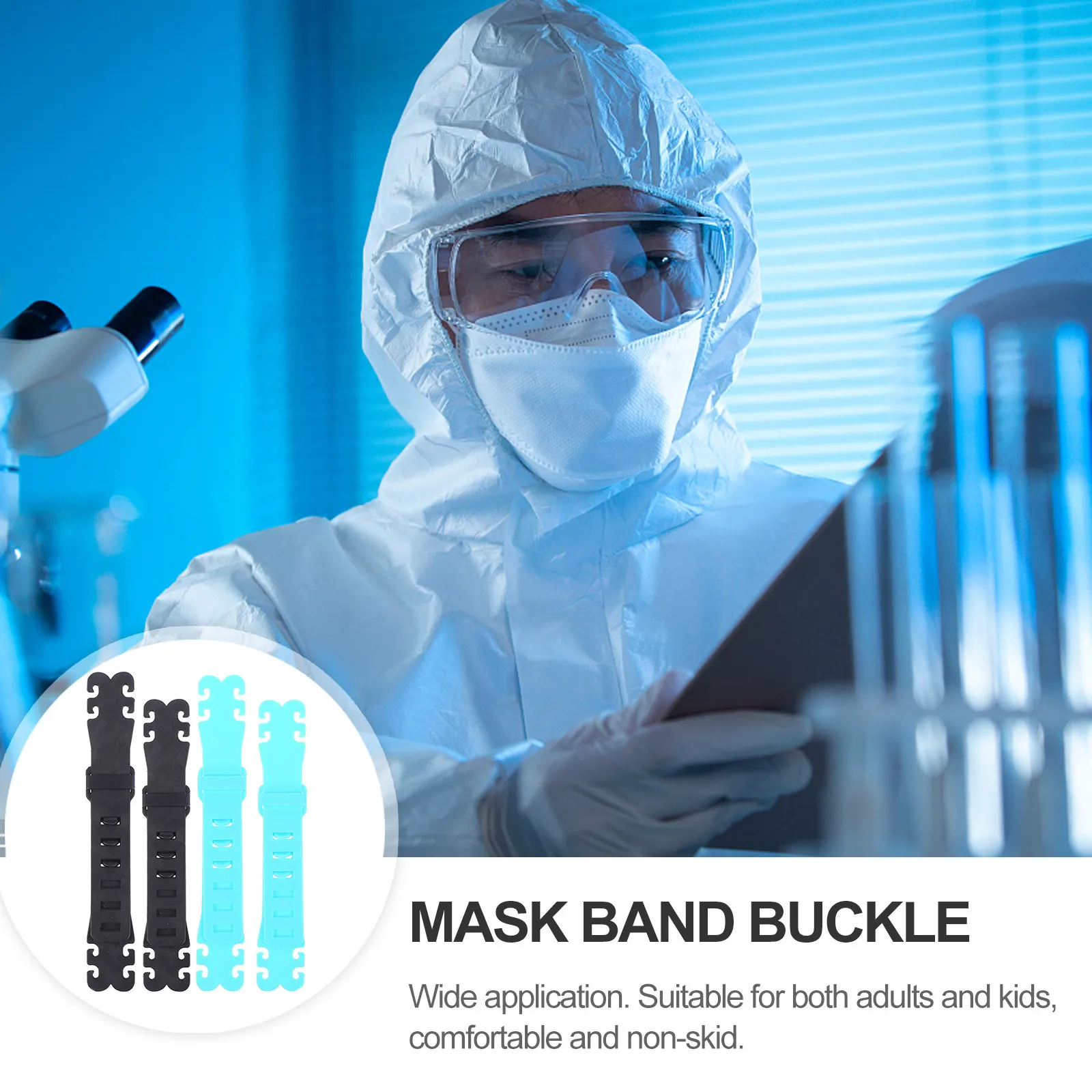 

20Pcs Mask Extender Strap Anti-Drop Adjustable Buckle Ear Strap Hook for Comfortable Non-Slip Mask Ear Pain Relief