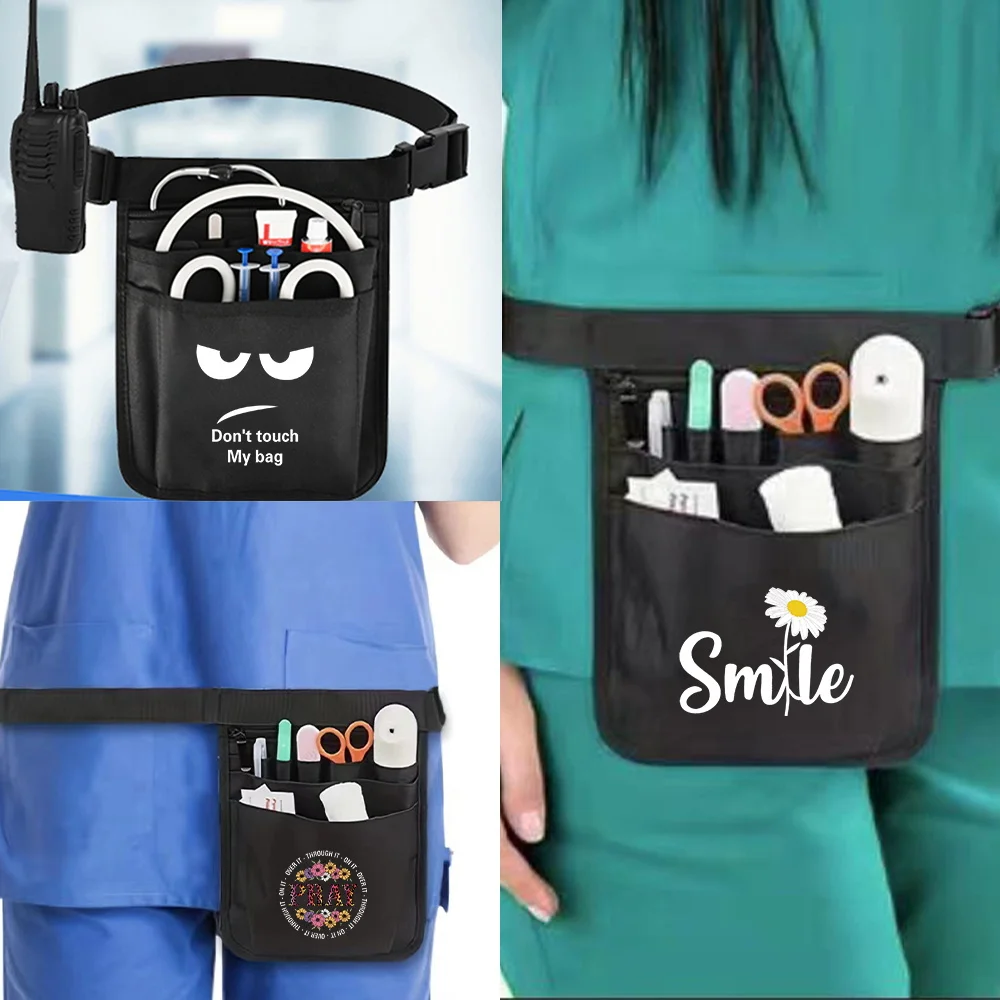 

Легкая поясная сумка для тренировок, бега, текстовый принт, кошельки для телефона, поясная сумка, регулируемая сумка, рабочие аксессуары, поясные сумки для медсестры