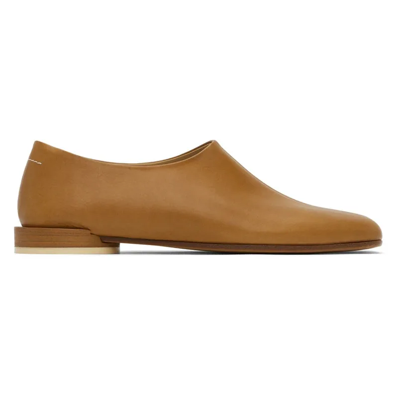 Square Toe Soft Genuine Leather Slip-On Men’s Shoes Fashion Non-Slip Bottom Comfort Male's Shoes Loafers Casual Low Top Shoes