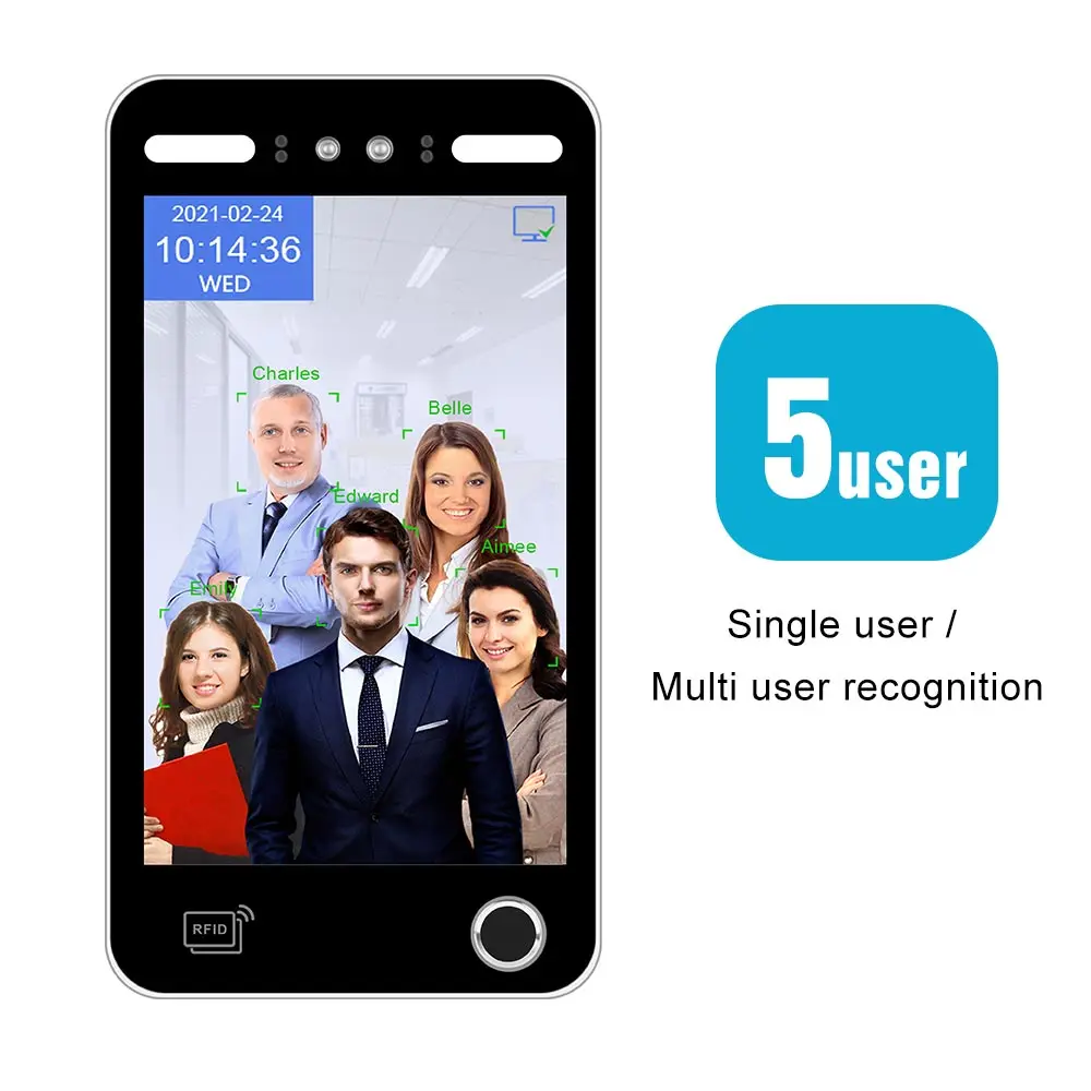 Turnstile Access Control Face Recognition Device Biometric Fingerprint Wireless Door Access Control System Face Recognition