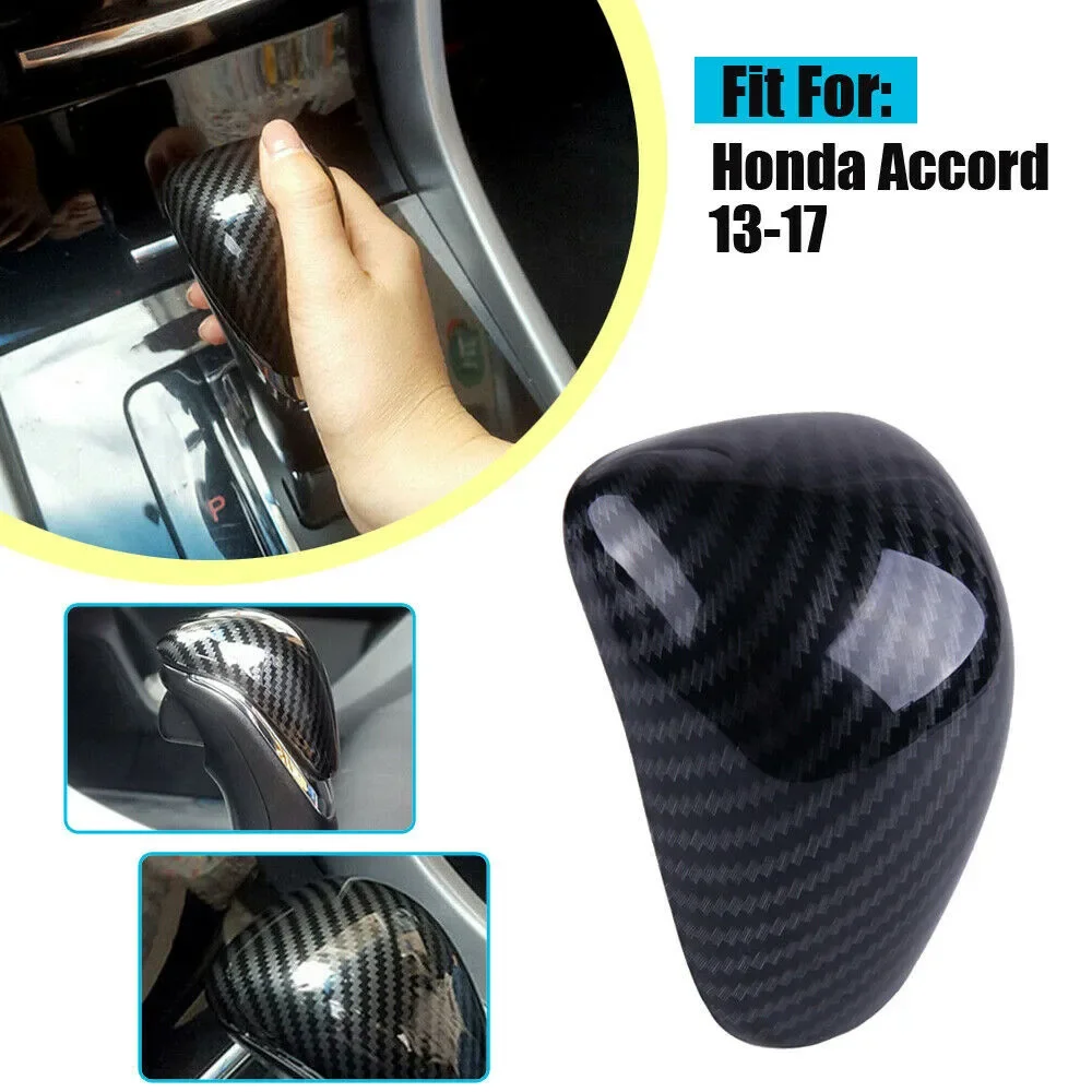 Trim เกียร์ SHIFT KNOB COVER เปลี่ยน ABS ติดตั้งง่ายสําหรับ Honda Accord 13-17 คุณภาพสูงตกแต่งภายใน