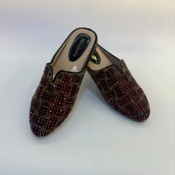 2025 New Women Luxury Rhinestone Slippers Comfortable Lady Mullers Shoes Beach Fashion Casual Shoes For Female F5-107-1