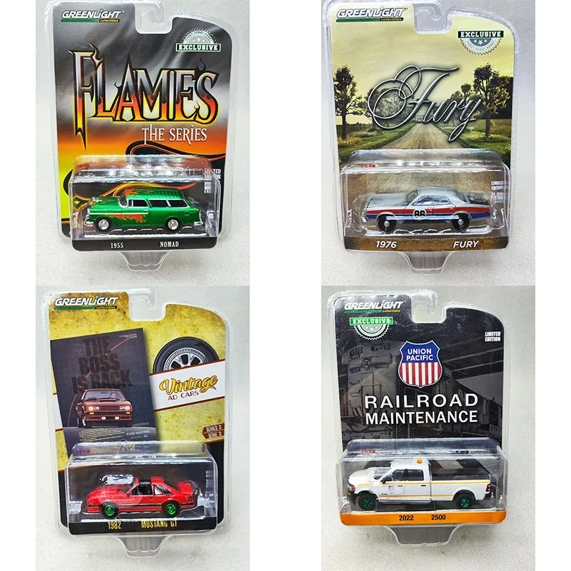 

Greenlight 1:64 Flames The Fury Wrangler Mustang GT Coronation State Police Vehicle Alloy Die Casting Model Collect Ornaments