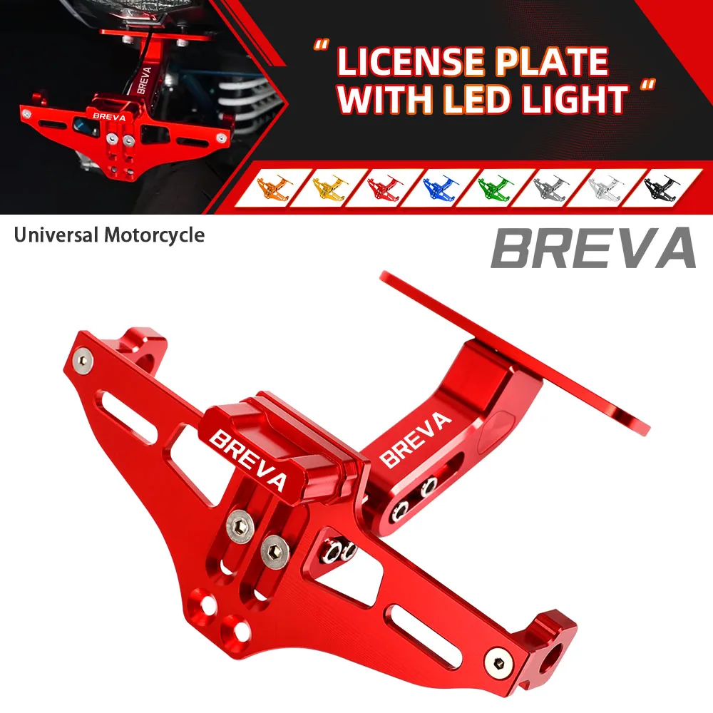 

License Plate Holder Turn Signal LED Light For Moto Guzzi Breva 850 1100 1200 BREVA750 BREVA1100 Tail Tidy Fender Eliminator