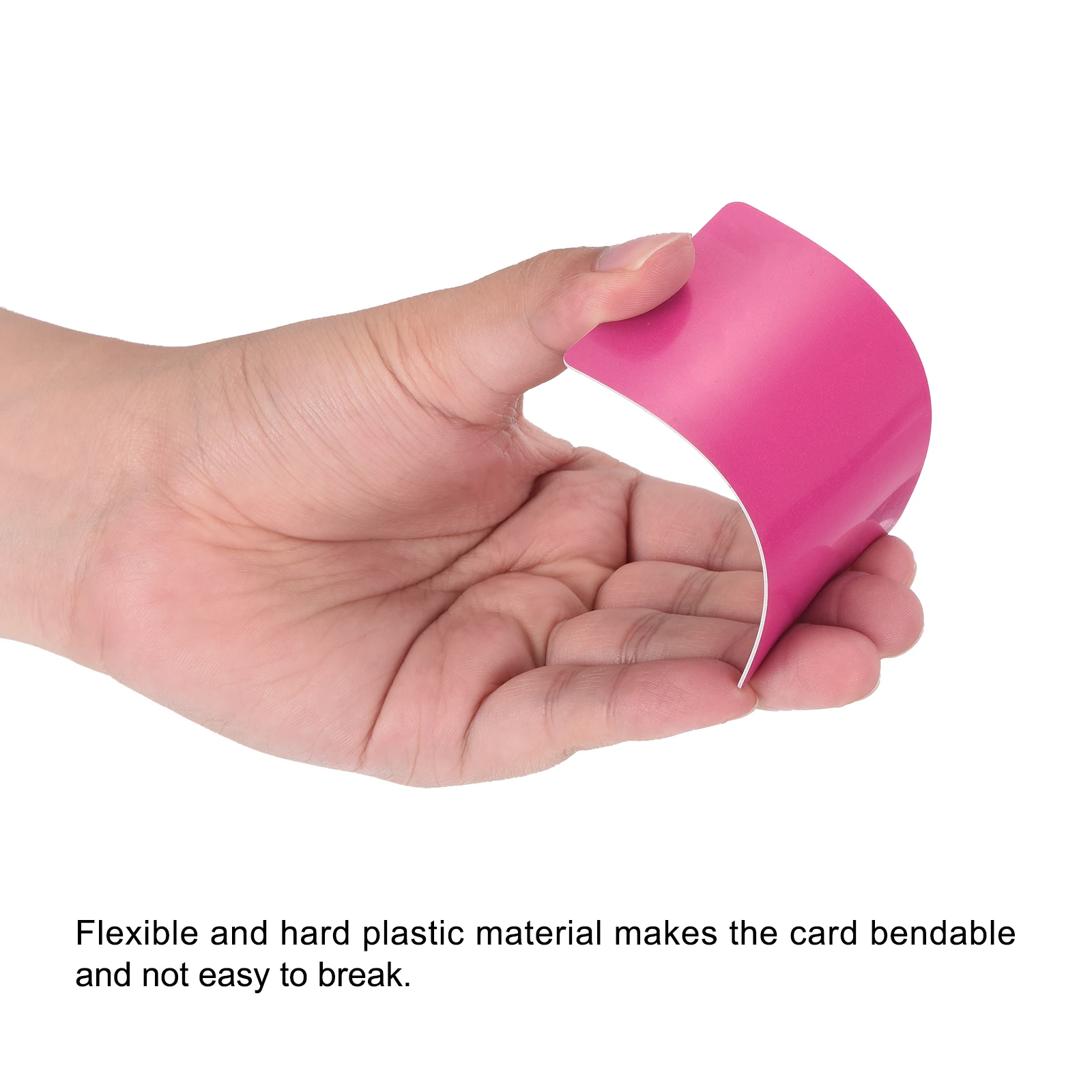 10/30Pcs Blank PVC Cards Color CR80 Plastic Cards Blank ID Card Waterproof for ID Badge Credit Cards Identification Badges