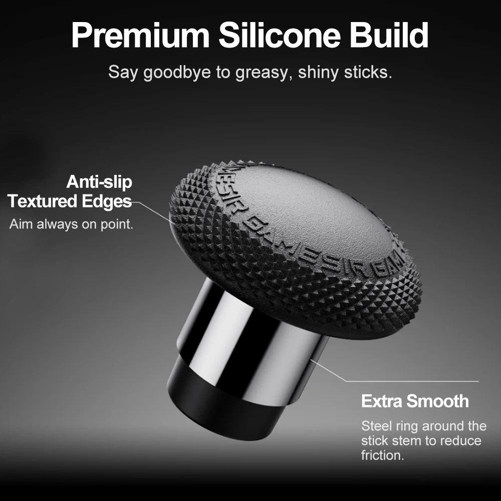 GameSir Detachable Joystick Caps for G7 Pro G7 Pro 8K Cyclone 2 G8 Plus Gamepad Accessories Silicone Build Steel Ring Design - view 6
