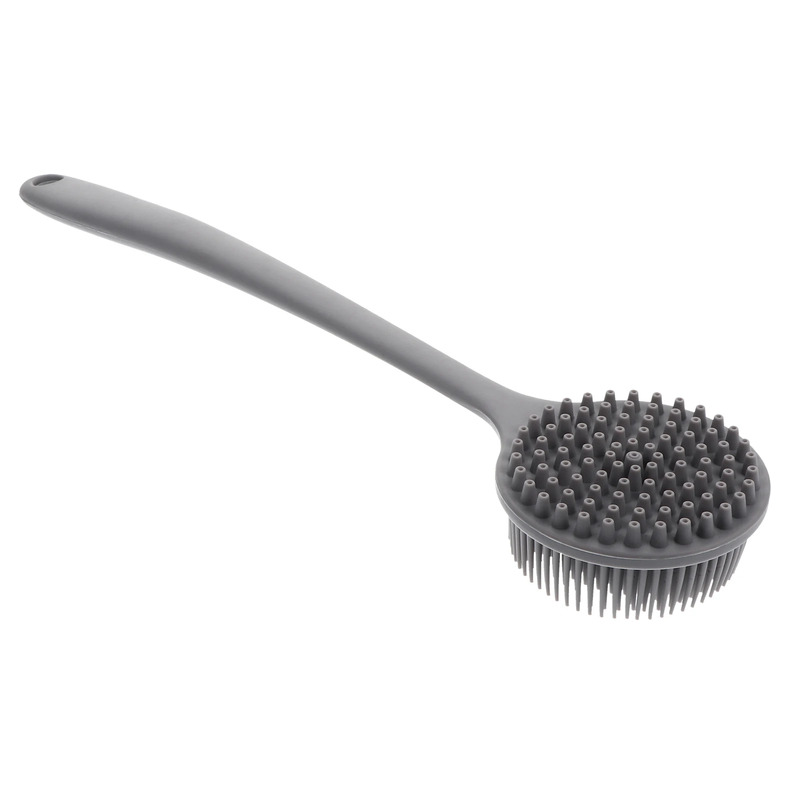 

Grey Bath Handle Shower Scrubbers Exfoliating Back Cleaning Massager Shower Brushes Bath Brushes Cellulite Brush