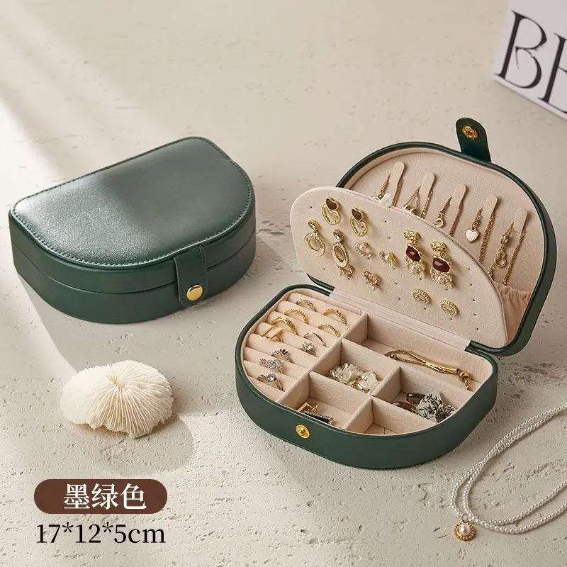 Vintage-Schmuckschatulle-Organizer, Schreibtischaufbewahrung mit mehreren Fächern für Halsketten, Ringe, Ohrringe, exquisite Organizer-Box