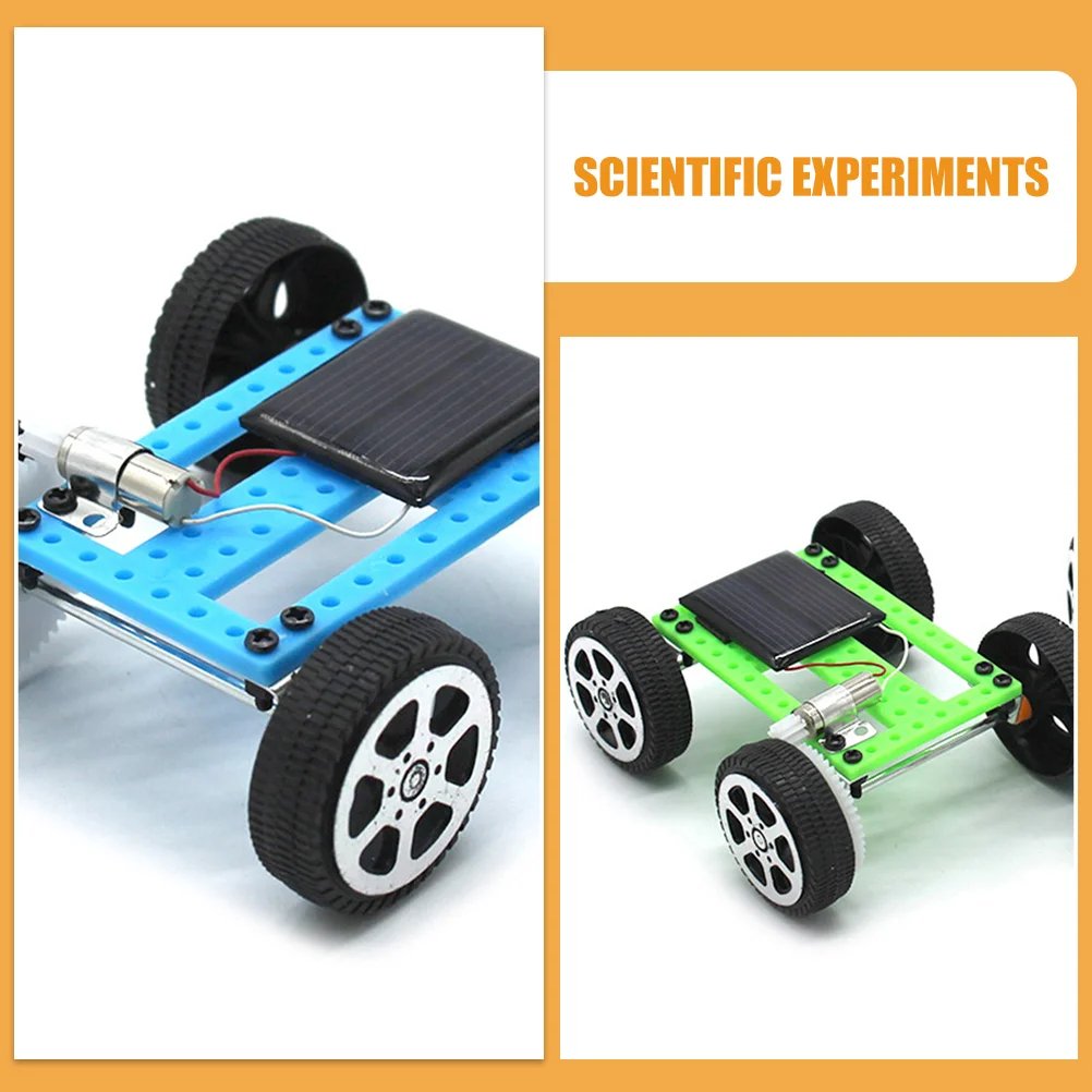 Jouet de voiture solaire 62 bricolage pour enfants, expérience scientifique, mini modèle de voiture solaire, kit exécutif, Pr, 2 pièces