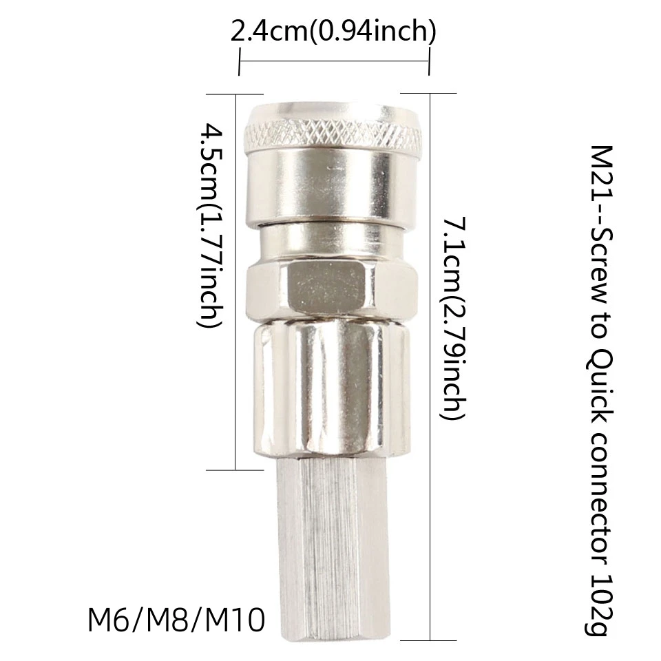 FREDORCH M6/M8/M10 Adapter Connector Attachments Suction Cup Vac-U-lock 3XLR Connector for Telescopic Linear Actuator Attachment view 5