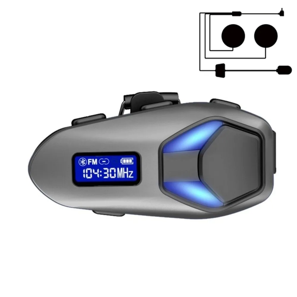 

Zinc Alloy Shell Motorcycle Helmet Bluetooth Headset IP65 Waterproof Bluetooth 6.0 Wireless Helmet Intercom Intercom Function