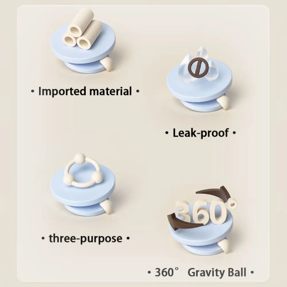 High capacity 240ml/300ml Straw Cup 5CM Wide Neck PP Material Milk Bottle BPA Free Anti-Colic Feeding Bottle Baby Kids