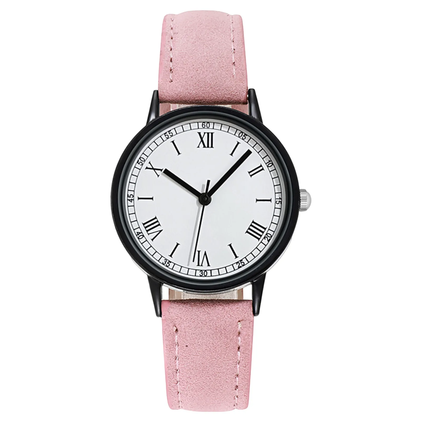 Women'S Quartz Watches Simple Fashion Classic All-Match Frosted Leather Strap Wristwatches Daily Clothing Matching Watch