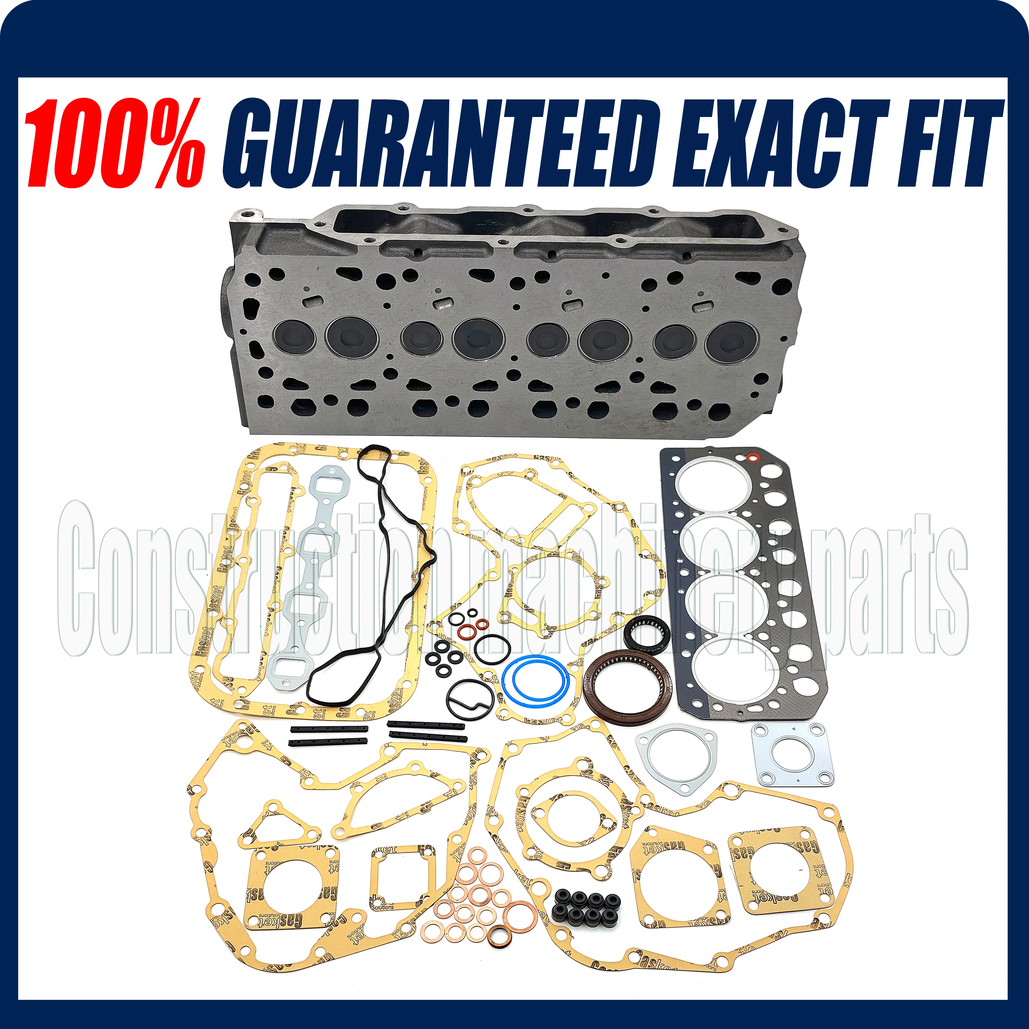 

S4L S4L2 Cylinder Head+Gasket Kit For Mitsubishi MM35T MM40CR CAT 304CR Terex TC35