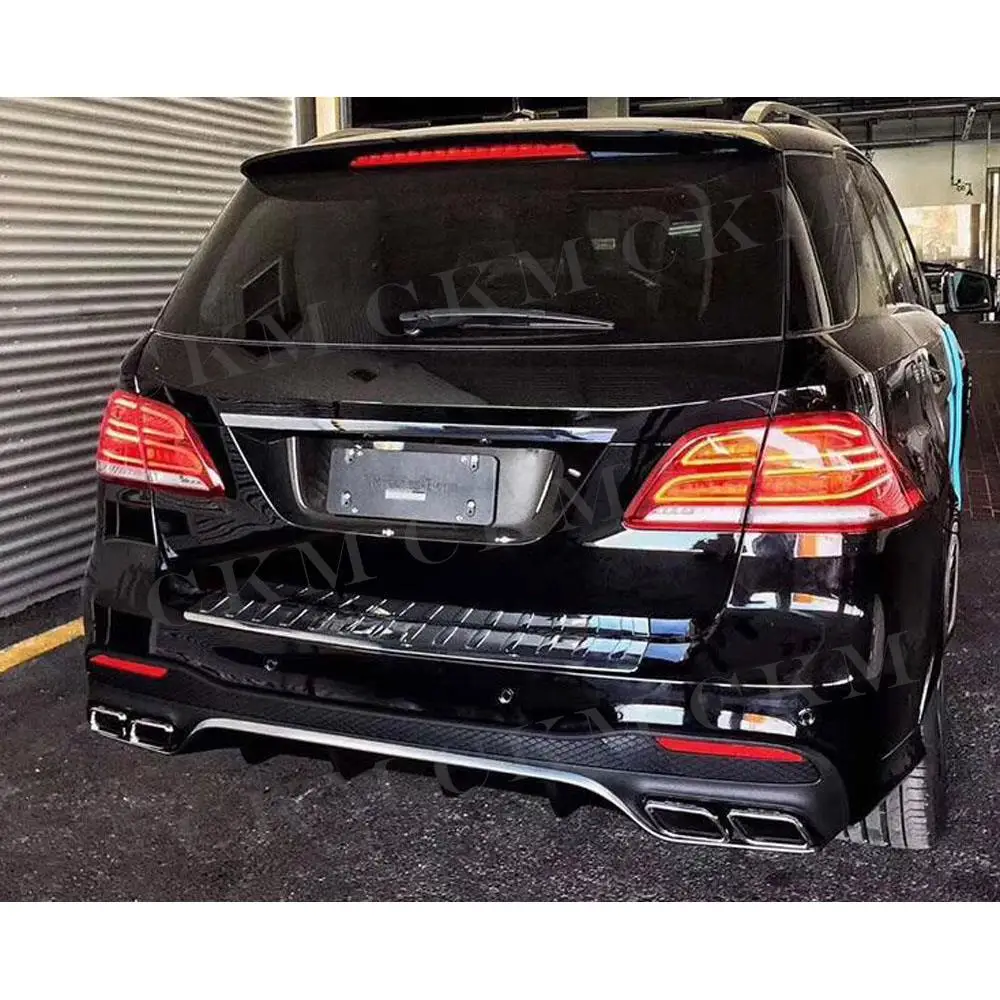 

Задний спойлер-диффузор с насадками для выхлопных газов для Mercedes Benz GLE GLS Class W166 X166 GLE63 AMG SUV 2016-2018 задний диффузор
