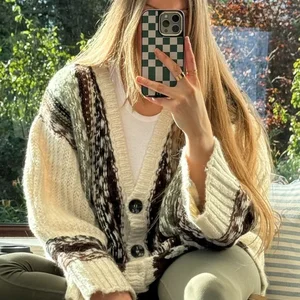 Frauen -Mesh -Monochrom -Hauch, Kragen in O, Long Sleeve, Damenpullover Oversize, Gelegenheitsdame, neue Mode, Herbst, Winter, 2022 12 Hauptverkäufe Croche Carige - №6