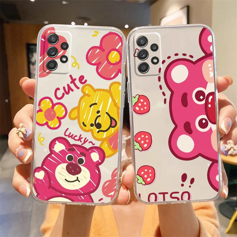 Disney Winnie Lots-o Bear Phone Case For Samsung A73 A72 A71 A54 A53 A52 A41 A35 A34 A33 A32 A25 A24 A23 A15 A13 A5S A03 A01