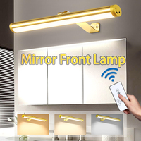 Modern LED Vanity Mirror Light.Dimmable Bathroom Wall Light,Waterproof,3 Color Temperatures,Easy Install For Dressing Room