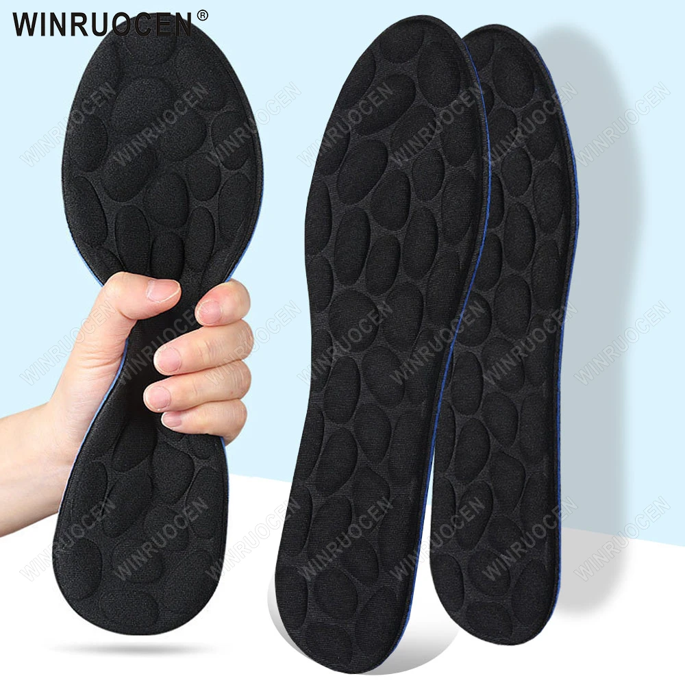 

1/2 Pairs Breathable Comfort Soft Insole Cushion Running Insoles for Shoes Women Men Running Care Pads 4D Sport Insole man women