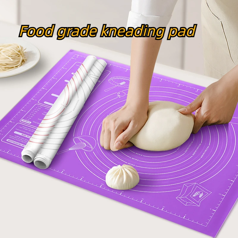 Baking special thick pad, kneading pad, enlarged size with scale silicone pad