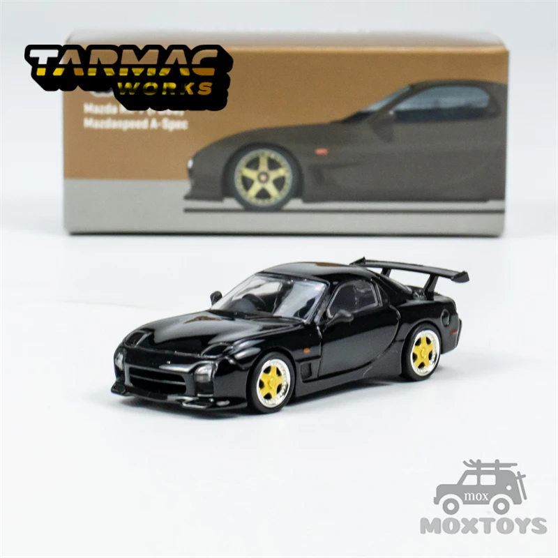 

Tarmac Works 1:64 Mazda RX-7 FD3S speed A-Spec Brilliant Black Diecast Model Car