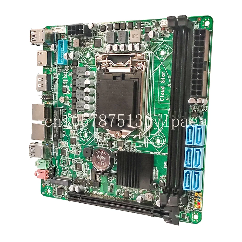 Server ITX Motherboard Supports 6-9 Generations of Dual M.2 2023NEW B250 Black Qunhui Low-power Soft Routing NAS Storage