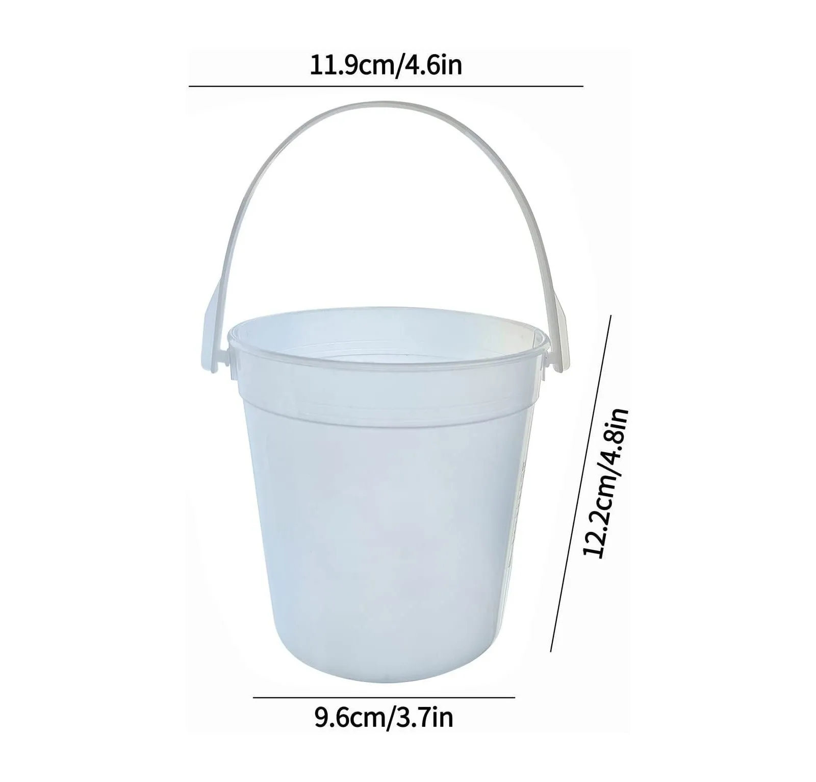 5Pcs Plastic Cocktail Buckets For Drinks Anything But A Cup Party Ideas Reusable Punch Bowls 1 Liter Ice Bucket Smoothie Bucket