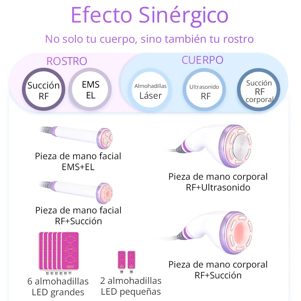 آلة التخسيس يبو جديد وصول 5 في 1 30K التجويف بالموجات فوق الصوتية للاستخدام المنزلي محدد شكل الجسم فراغ آلة تردد الراديو #4