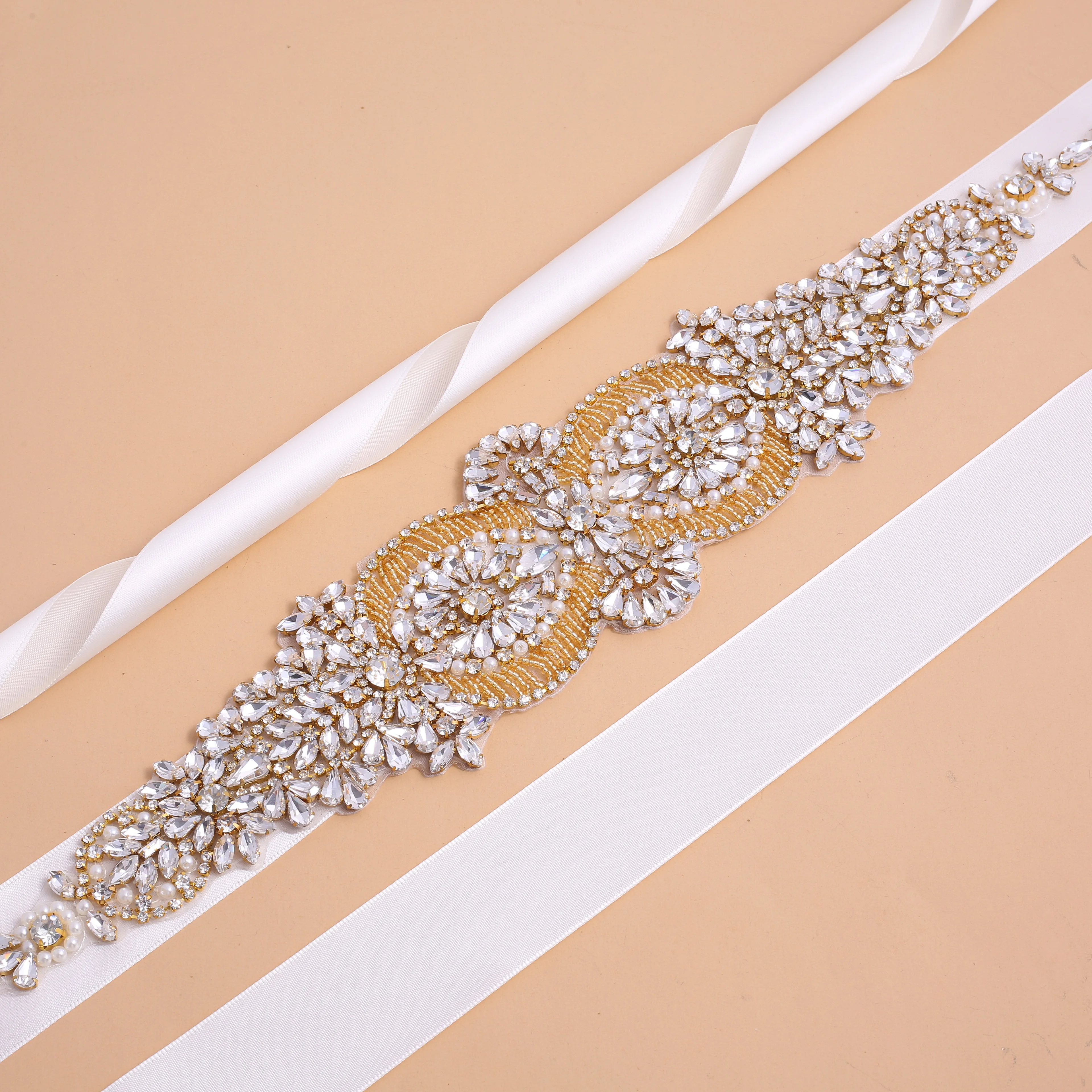 NZUK Diamond Wedding Dress Belt Rhinestones Bridal Belt With Crystal Wedding Sash For Wedding Dress Accessories