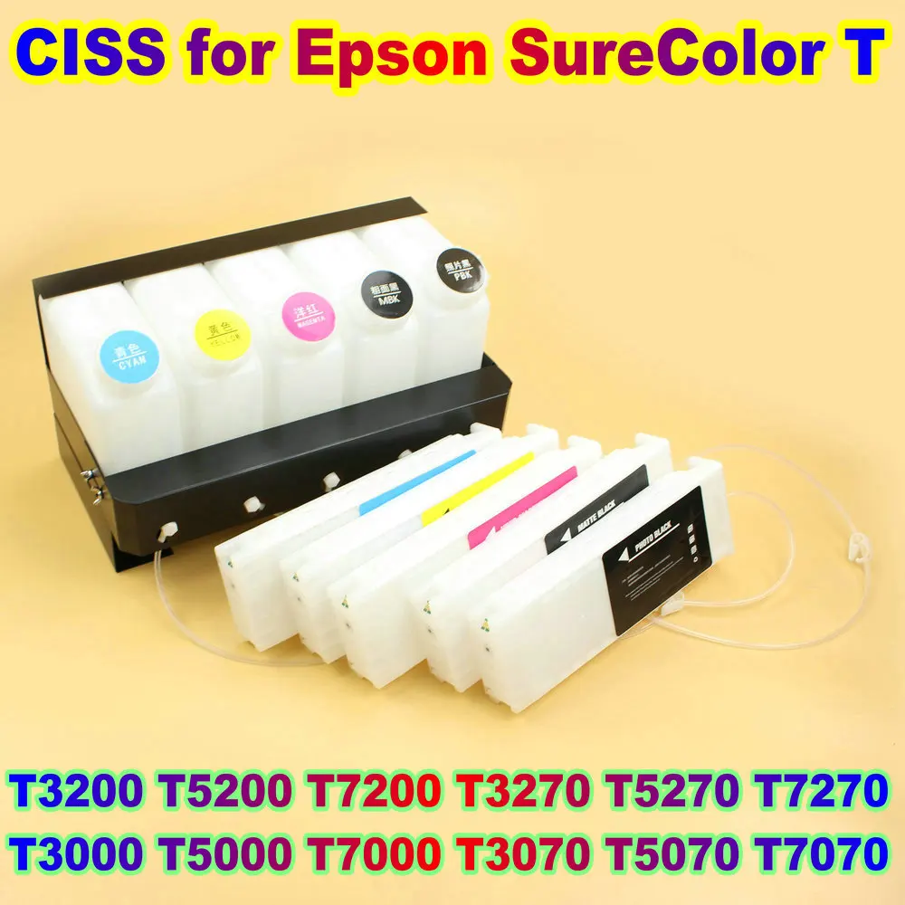 

T3000 Printer CISS BIS Ink System for Epson Surecolor T3000 T5000 T7000 T3070 T5070 T7070 Sure Color Continous Ink System Kit