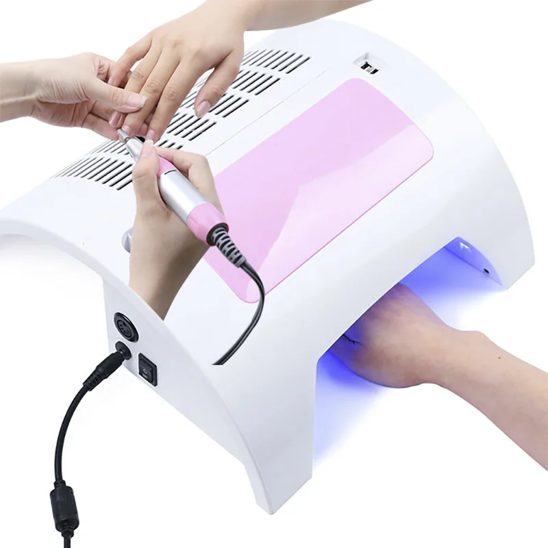 5 In 1 Nail Drill Salon Equipment Professional Manicure 60W UV Nail Lamp With Dust Collector With Grinding Pen