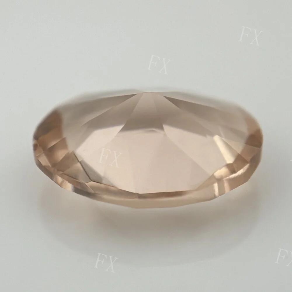 2x3~10x14mm Oval Shape Loose Stone Champagne Color Glass Synthetic Gems For Jewelry DIY Stone