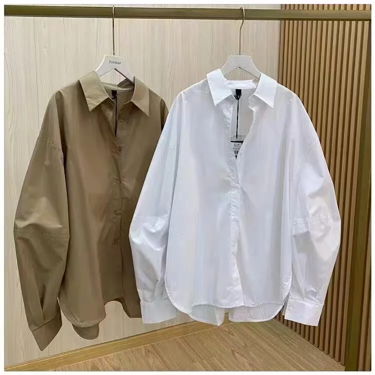 Printemps automne grande taille femmes irt décontracté longue Sve Faion Design vêtements d'extérieur décontractés couleur Pure trajet Sle coupe régulière