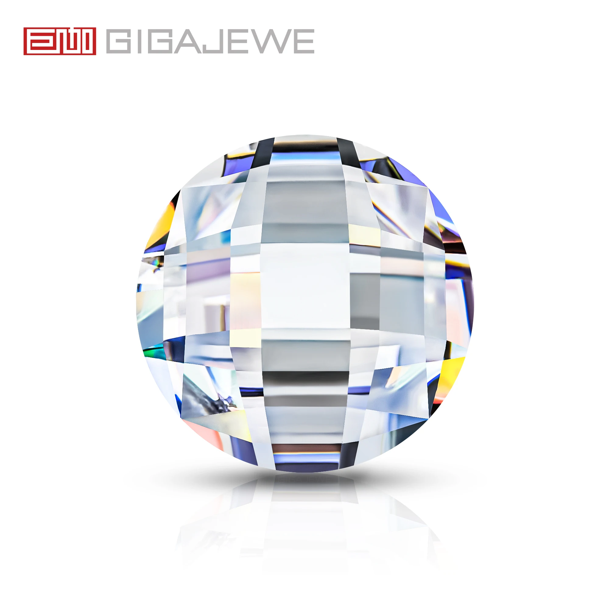 GIGAJEWE White D color Rose Cut Round Cut Moissanite Loose VVS1 Synthetic gemstone by Excellent Cut With Certificate